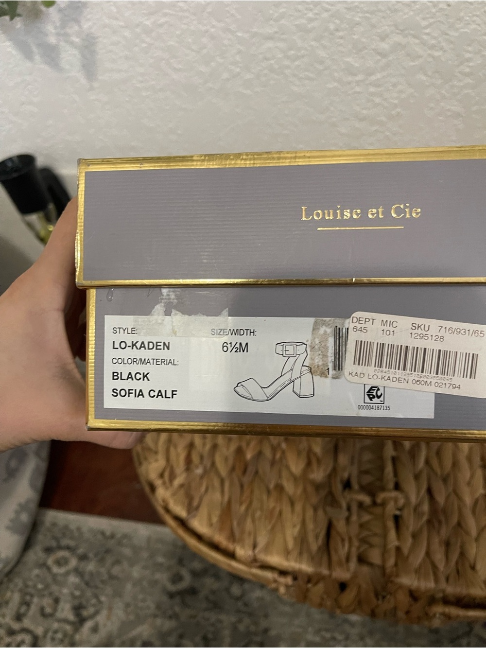 Louise et Cie Black Leather Ankle-Strap Heels - Picture 7 of 9